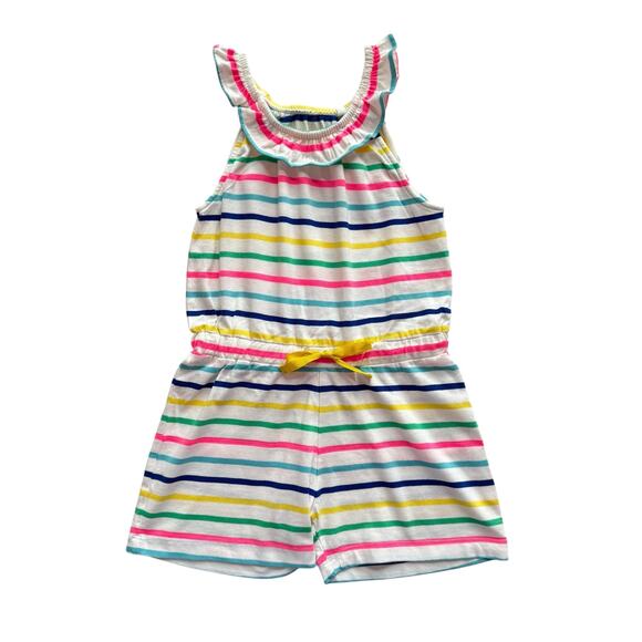 Mini Boden Rainbow Stripe Tank Romper Size 4-5y - Picture 1 of 4